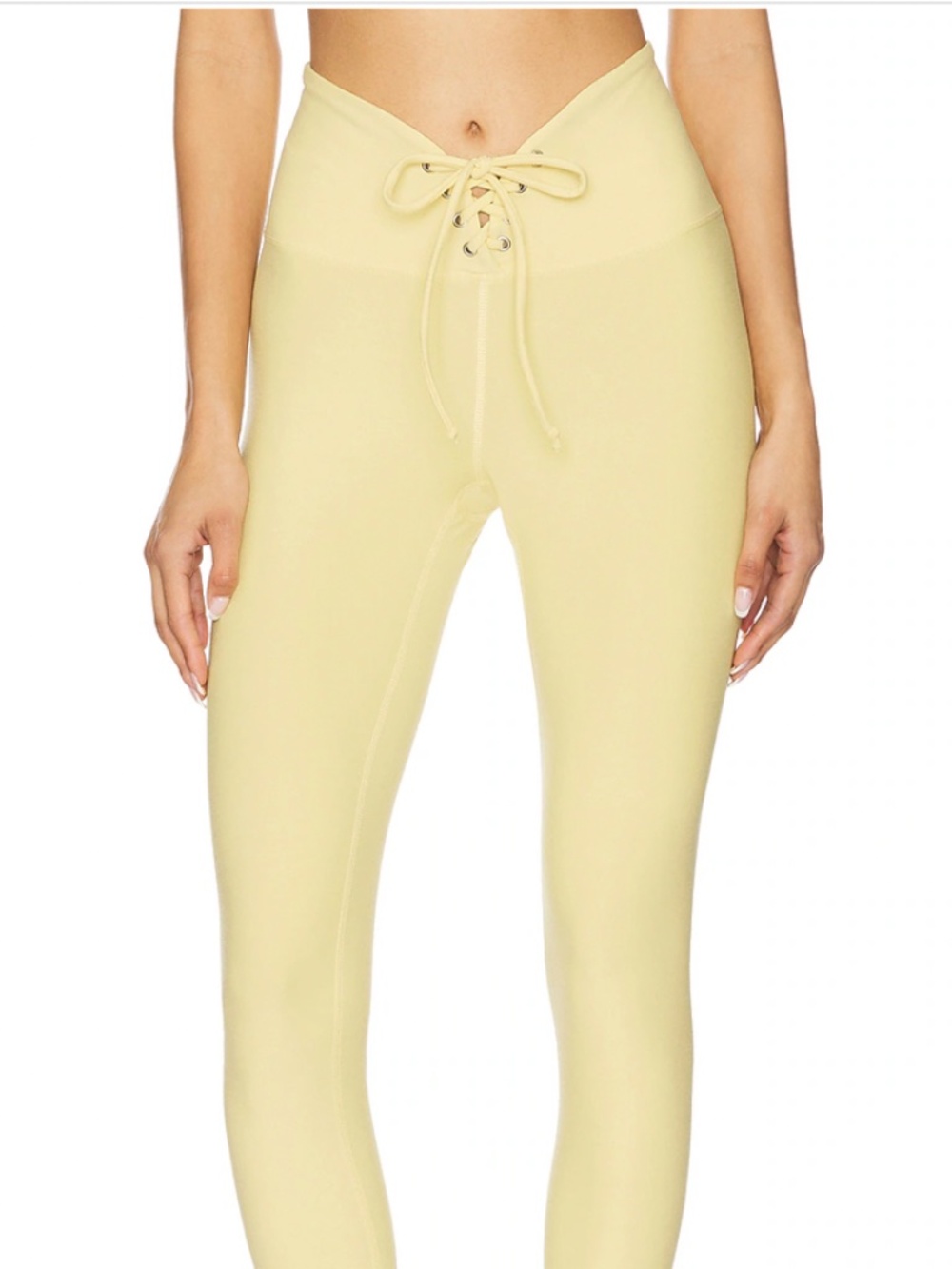 NWT - Year of Ours - stretch football legging in baby yellow - Size XS